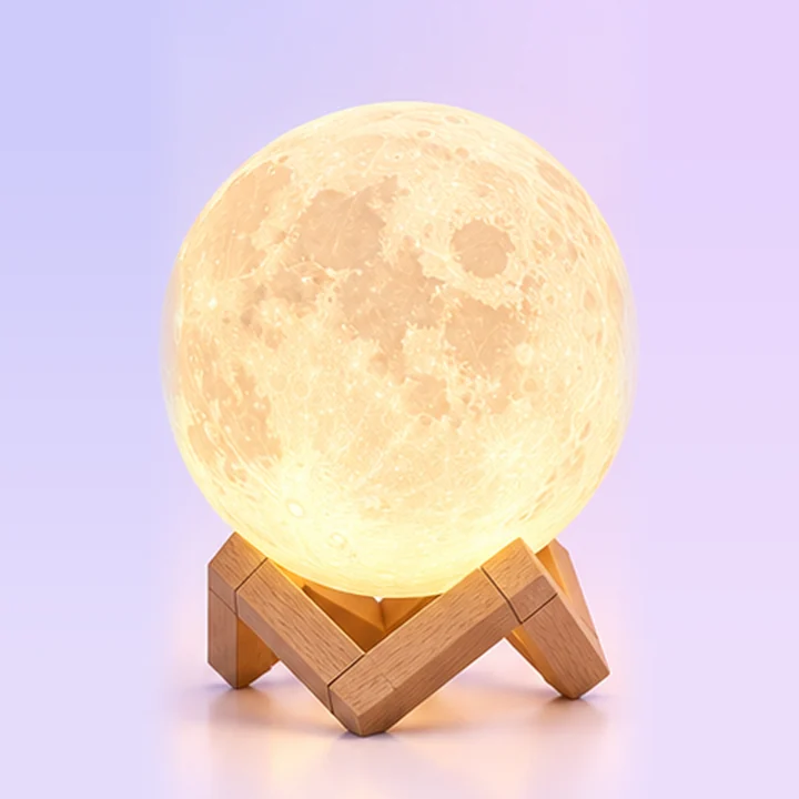 Luminária Lua 3D